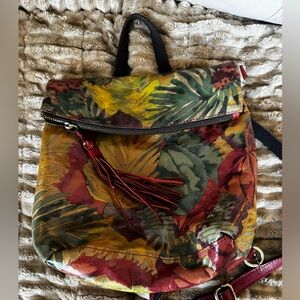 Patricia Nash LUZILLE Convertible
Painted Leather Backpack Bag Tropical
Dreams